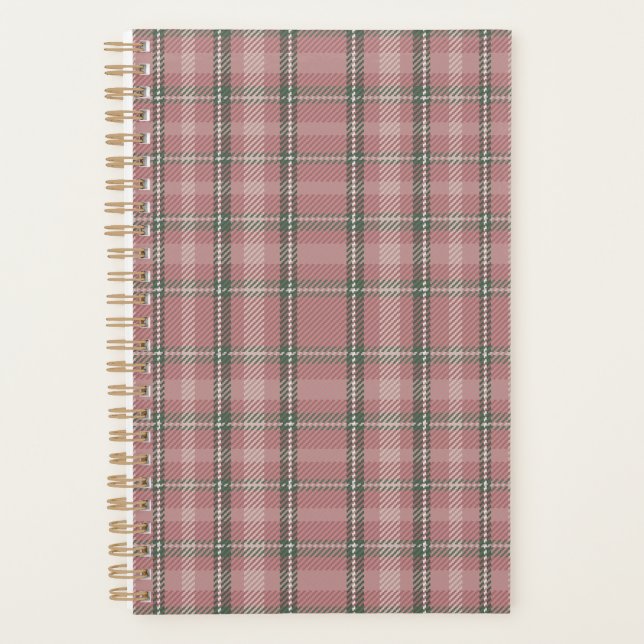 Pink Tartan Planner Planer (Vorderseite)