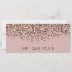 Pink Taupe Bronze Gold Glitter Gutschein