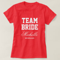 Pink Team Bride Brautparty Fußball Jersey Shirt