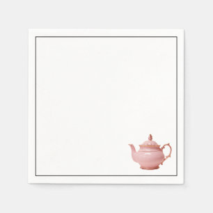 Pink Teapot Serviette