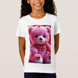 "Pink Teddy Bear Niedlicher T - Shirt für alle Alt