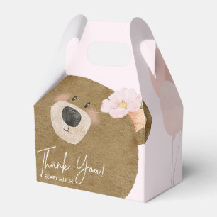 Pink Teddy wir können frühzeitig abwarten Mädchen Geschenkschachtel