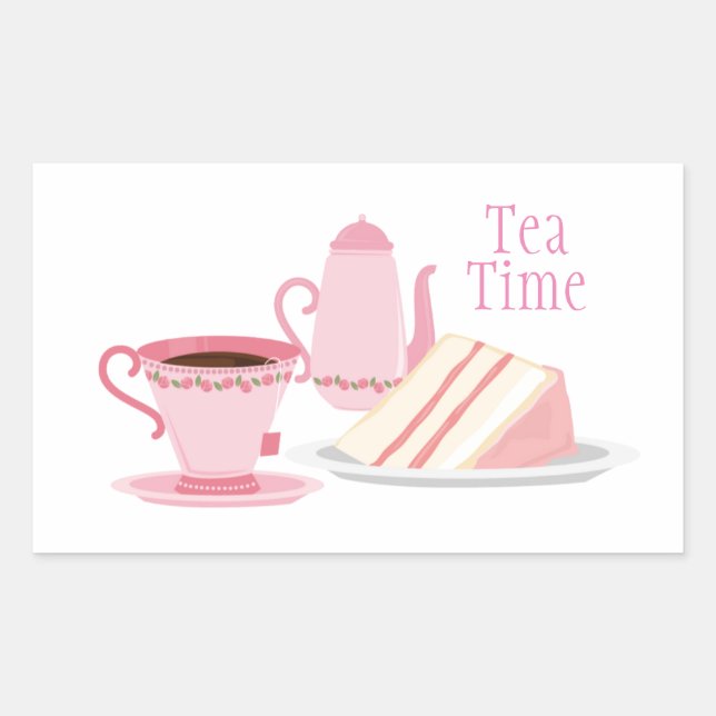 Pink Tee Set Themed Sticker (Vorderseite)