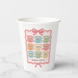 Pink Teebecher als Papierbecher