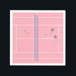 Pink Tennis Court Moderner Tennisspieler Serviette<br><div class="desc">Personalisiertes klassisches Tennisgelände-Design in Rosa mit klassischen, schicken, prächtigen und eleganten Tennisschlägern und grünen Tennisbällen. Einfaches, minimalistisches Geschenk für Ihren Tennistrainer oder Ihr Tennisteam. Personalisiertes Geschenk für einen Tennisspieler. Pink Tennisplatz Illustration. Trendy Tennisspieler Wohngestaltung. Moderne Tennisspielgeschenke. Cooles Retro-Geschenk für Ihren Tennistrainer oder das Tennisteam der Schule! Tennis Hochzeitsvorstellungen. Tennisgeschenk für...</div>