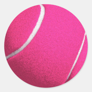Pink Tennis Runder Aufkleber