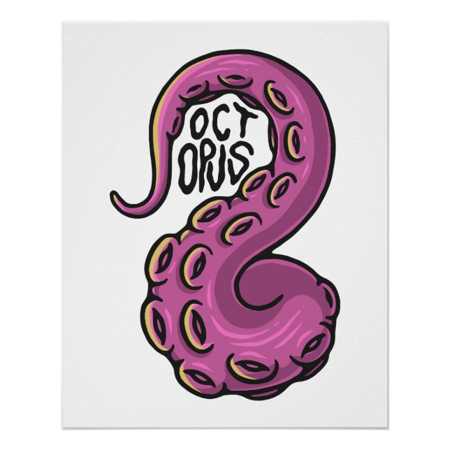 Pink Tentacle Poster (Vorderseite)