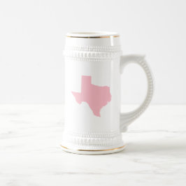 Pink Texas Bierglas