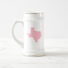 Pink Texas Bierglas