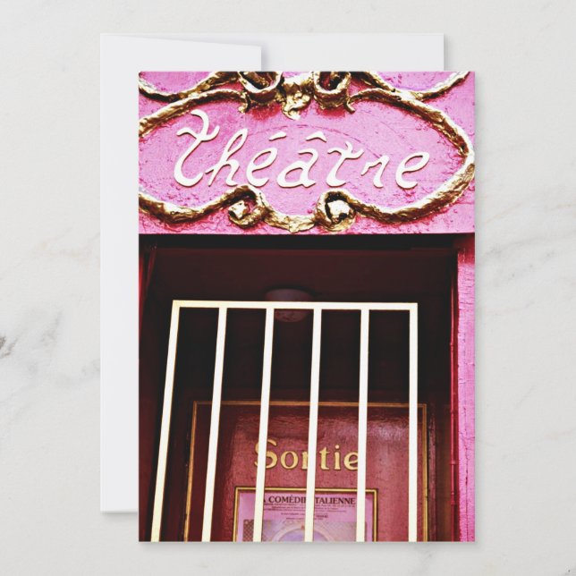 PINK THEATER INVITE ~EZ2 CUSTOMIZE THEATER PLAY EINLADUNG (Vorderseite)