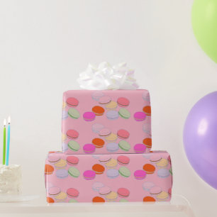 Pink Theme French Macaron Wrapping Paper Geschenkpapier
