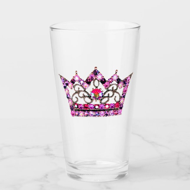 "Pink Tiara" Glas (Vorderseite)