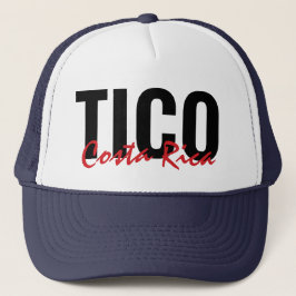 Pink Tico Costa Rica Trucker Hat Truckerkappe