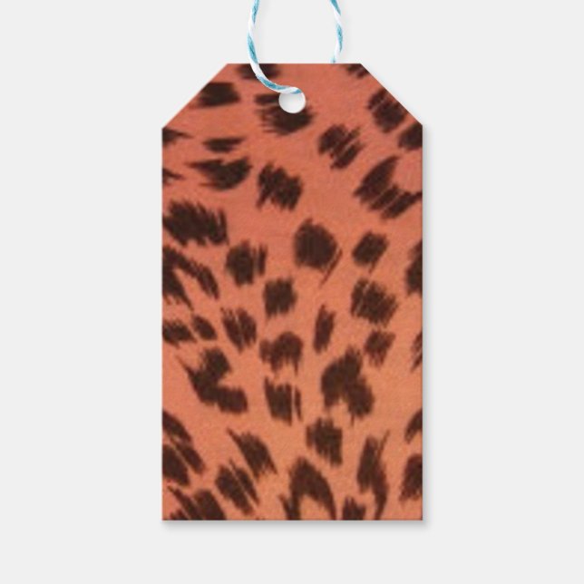 PINK TIERDRUCK GESCHENKANHÄNGER (Vorderseite)