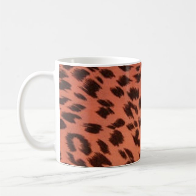 PINK TIERDRUCK KAFFEETASSE (Links)