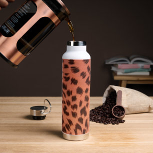 PINK TIERDRUCK TRINKFLASCHE