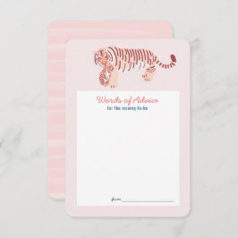Pink Tiger Baby Showkarte Einladung