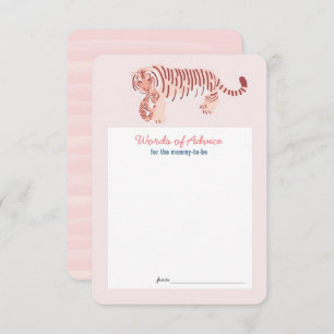 Pink Tiger Baby Showkarte Einladung