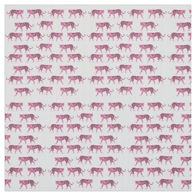 Pink Tigers Pattern Stoff (Muster)
