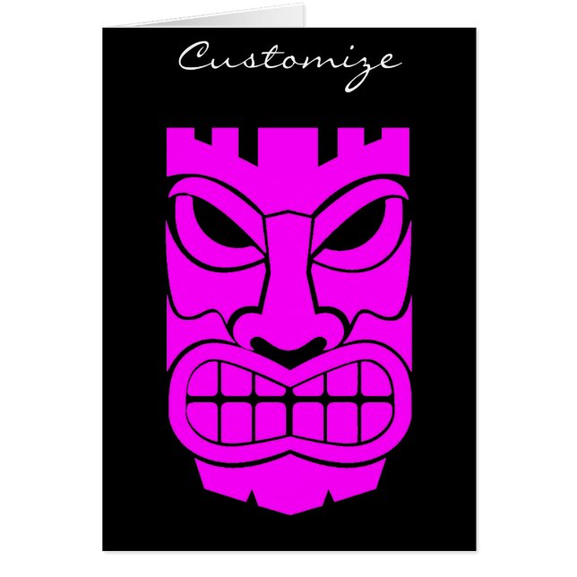 Pink Tiki Skulptur Thunder_Cove (Vorne)