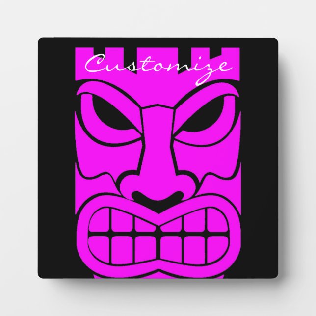 Pink Tiki Skulptur Thunder_Cove Fotoplatte (Vorderseite)