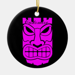 Pink Tiki Skulptur Thunder_Cove Keramik Ornament