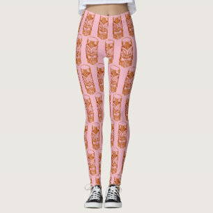 Pink Tiki Skulptur Thunder_Cove Leggings