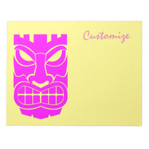 Pink Tiki Skulptur Thunder_Cove Notizblock