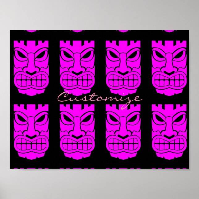 Pink Tiki Skulptur Thunder_Cove Poster (Vorne)