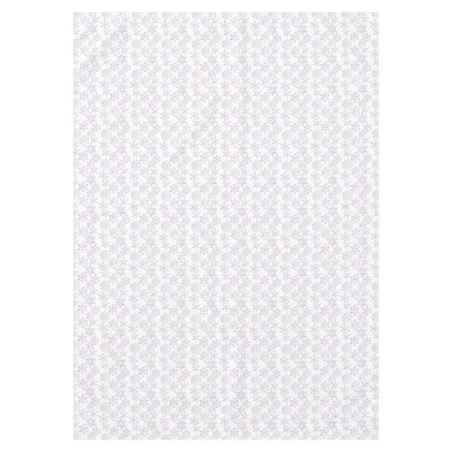 Pink Tint Weihnachts-Schneeflocke Tischdecke (Vorderseite)