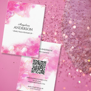 Pink-Tinte-Visitenkarte Visitenkarte