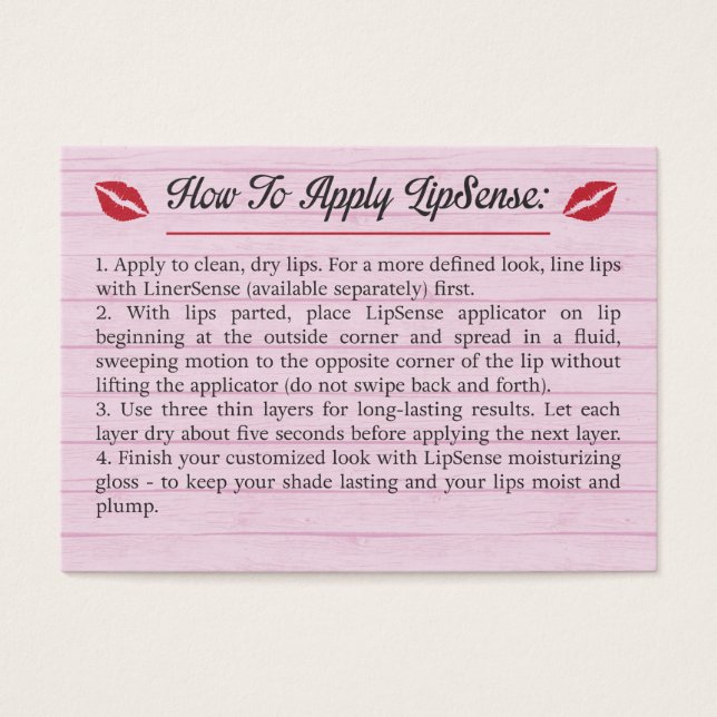 Pink - Tipps und Tricks - Anwenden - LipSense (Vorderseite)