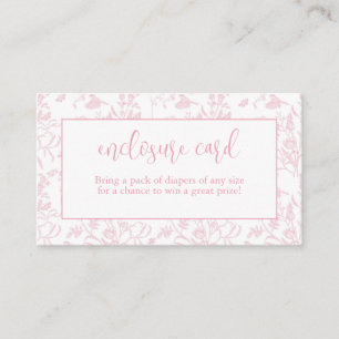 Pink Toile De Joy Chinoiserie Begleitkarte