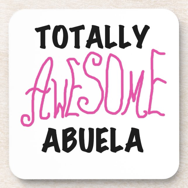 Pink Total Phantastisch Abuela Geschenke Untersetzer (Vorderseite)