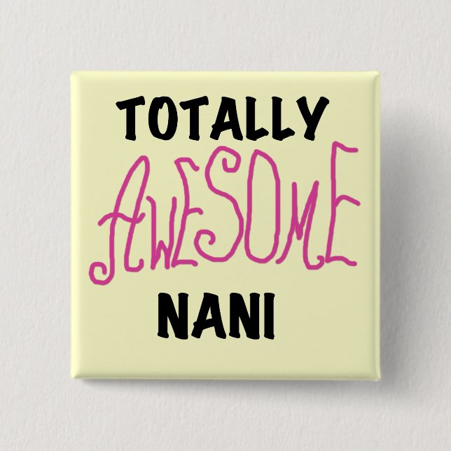 Pink Total Phantastisch Nani T - Shirt und Geschen Button (Vorderseite)