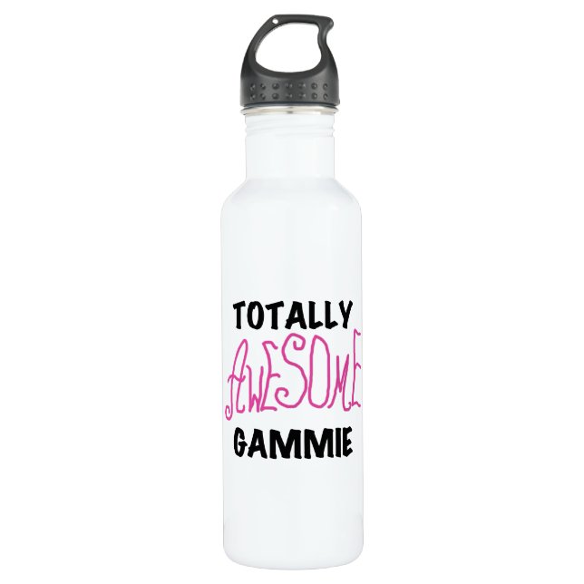 Pink Totally Phantastisch Gammie Trinkflasche (Vorderseite)
