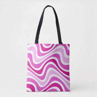 Pink Tote bag abstract pattern