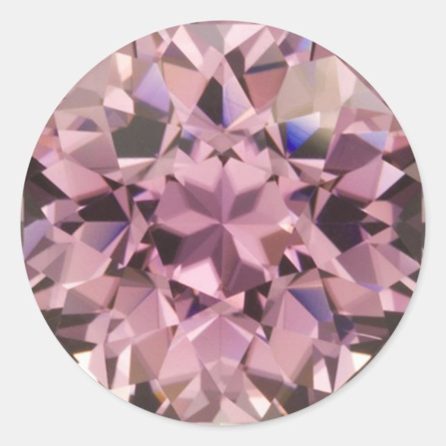 Pink Tourmaline 3 Aufkleber (Vorderseite)