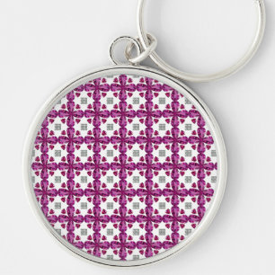 Pink Tourmaline Diamantart, rosa Schlüsselanhänger