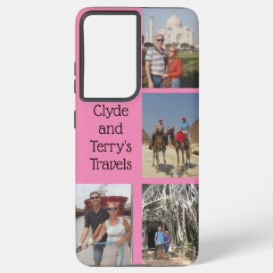 Pink Travel Erinnerungen Samsung S21 Ultra Case Galaxy Hülle