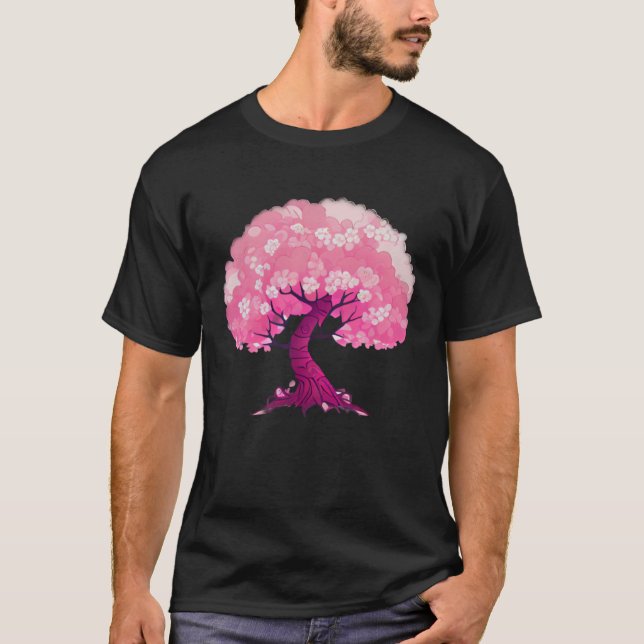 Pink tree of life cherry blossom T-Shirt (Vorderseite)