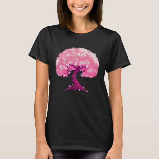 Pink tree of life cherry blossom T-Shirt (Vorderseite)