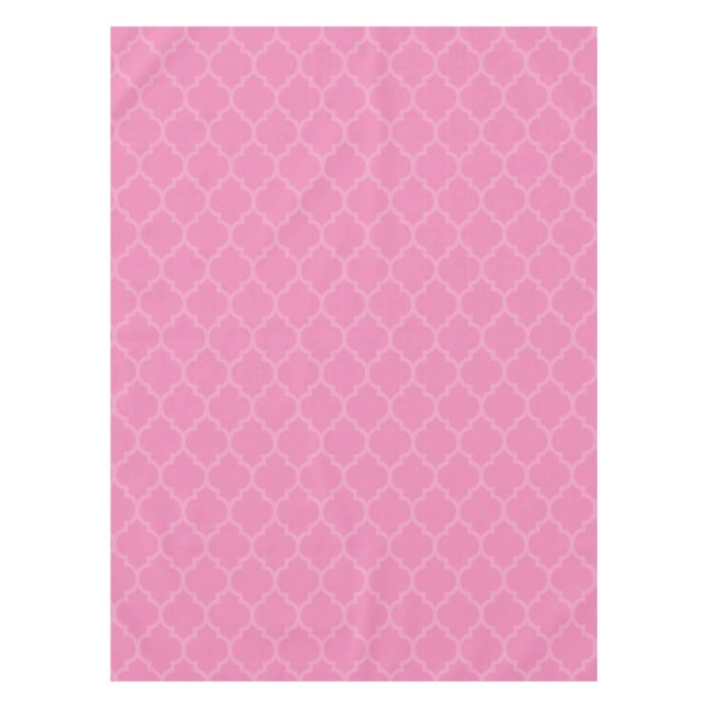 Pink Trellis Tableclout Tischdecke (Vorderseite)