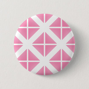 Pink Trendy Triangle Pattern Button