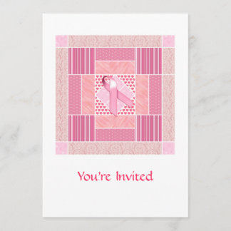Pink Tribute to Breast Cancer Survivorts Quilt Einladung