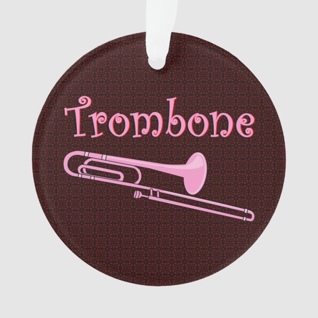 Pink Trombone Ornament (Vorderseite)