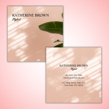 Pink Tropical Minimalistisch Beauty Salon Stylist