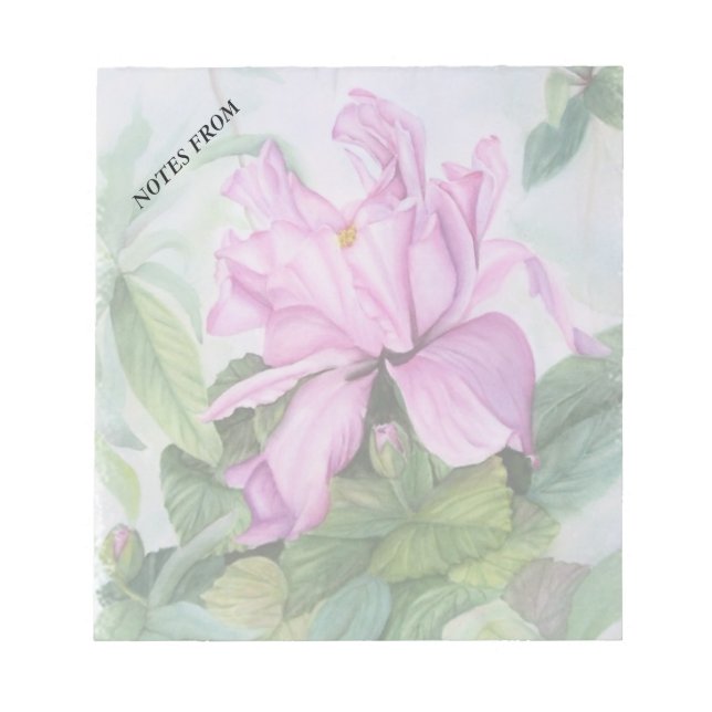 PINK TROPICAL ORCHID CUSTOMIZABLE NOTPAD NOTIZBLOCK (Vorderseite)