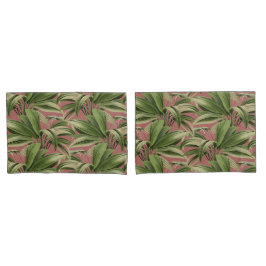 Pink Tropical Palm Kissenbezug