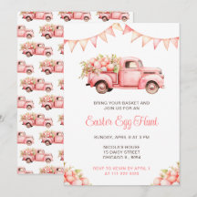 Pink Truck Ostereier Jagd